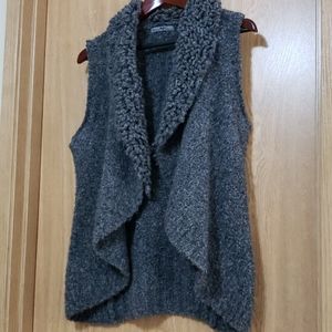 From Anthropologie. Cozy and cool vest.